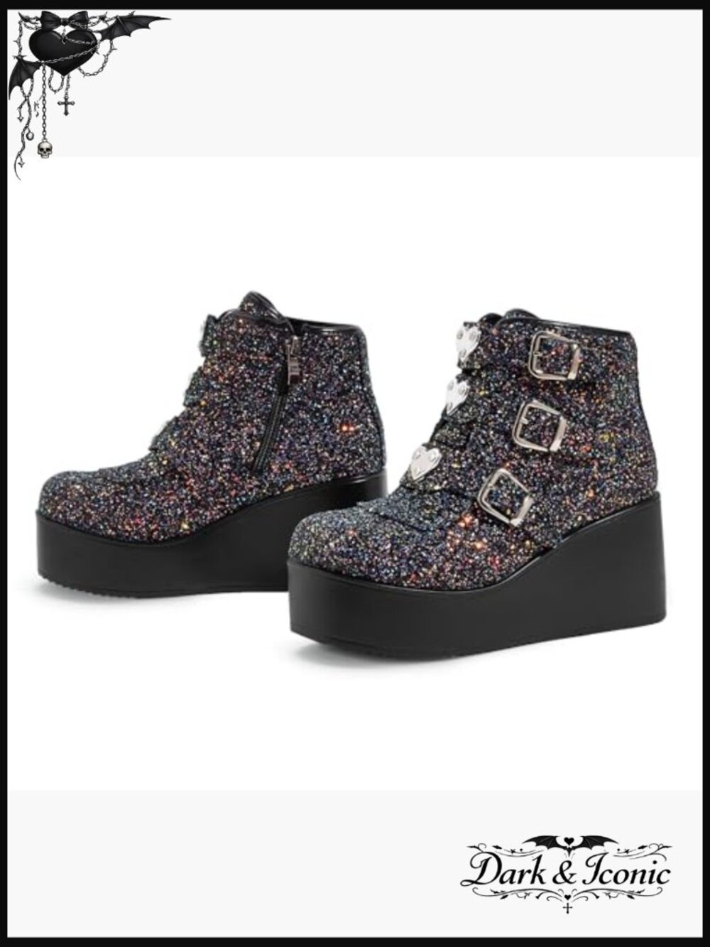 Platform Wedge Ankle Boots Chunky Sole Lace Up Winter Booties - Picture 3 of 7